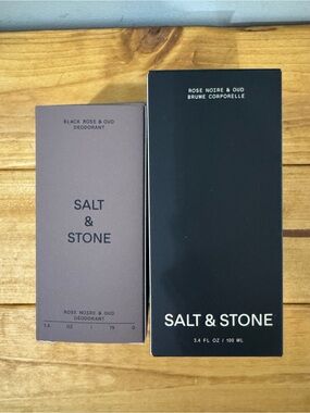 Salt & Stone Black Rose & Oud Deodorant and Body Mist Set